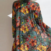 LD | 3-delige bikini met bloemen en gewaad