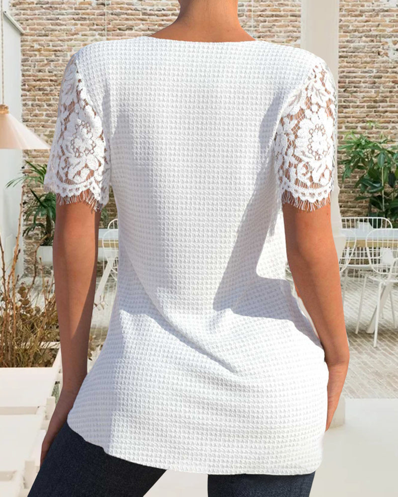 LD | Gestructureerde kanten blouse