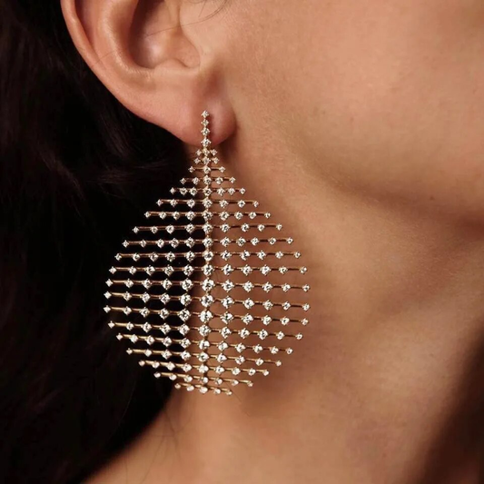 Zirconia Globe Earrings