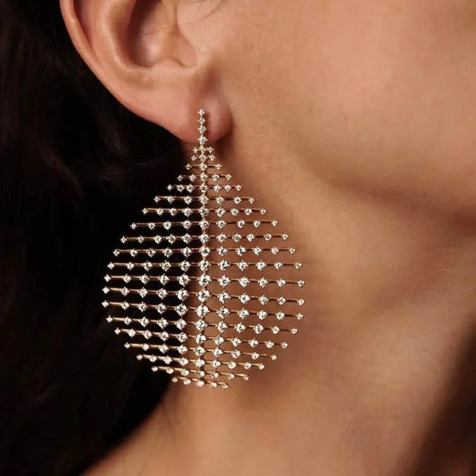 Zirconia Globe Earrings