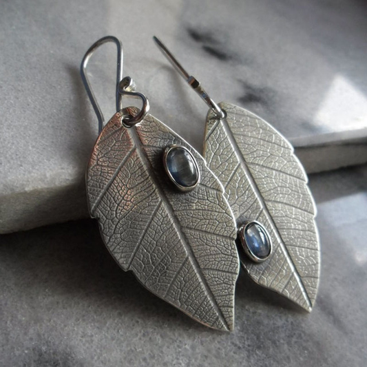 Silver Leaf Earrings