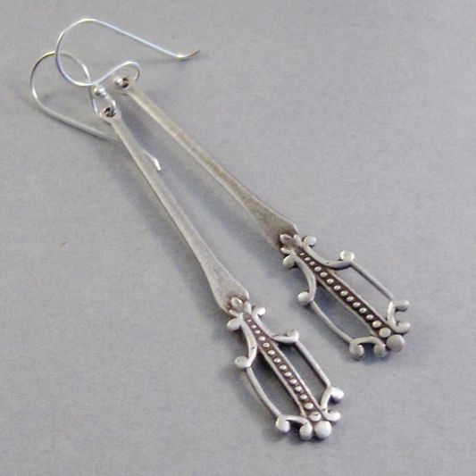 Silver Plated Dangling Earrings