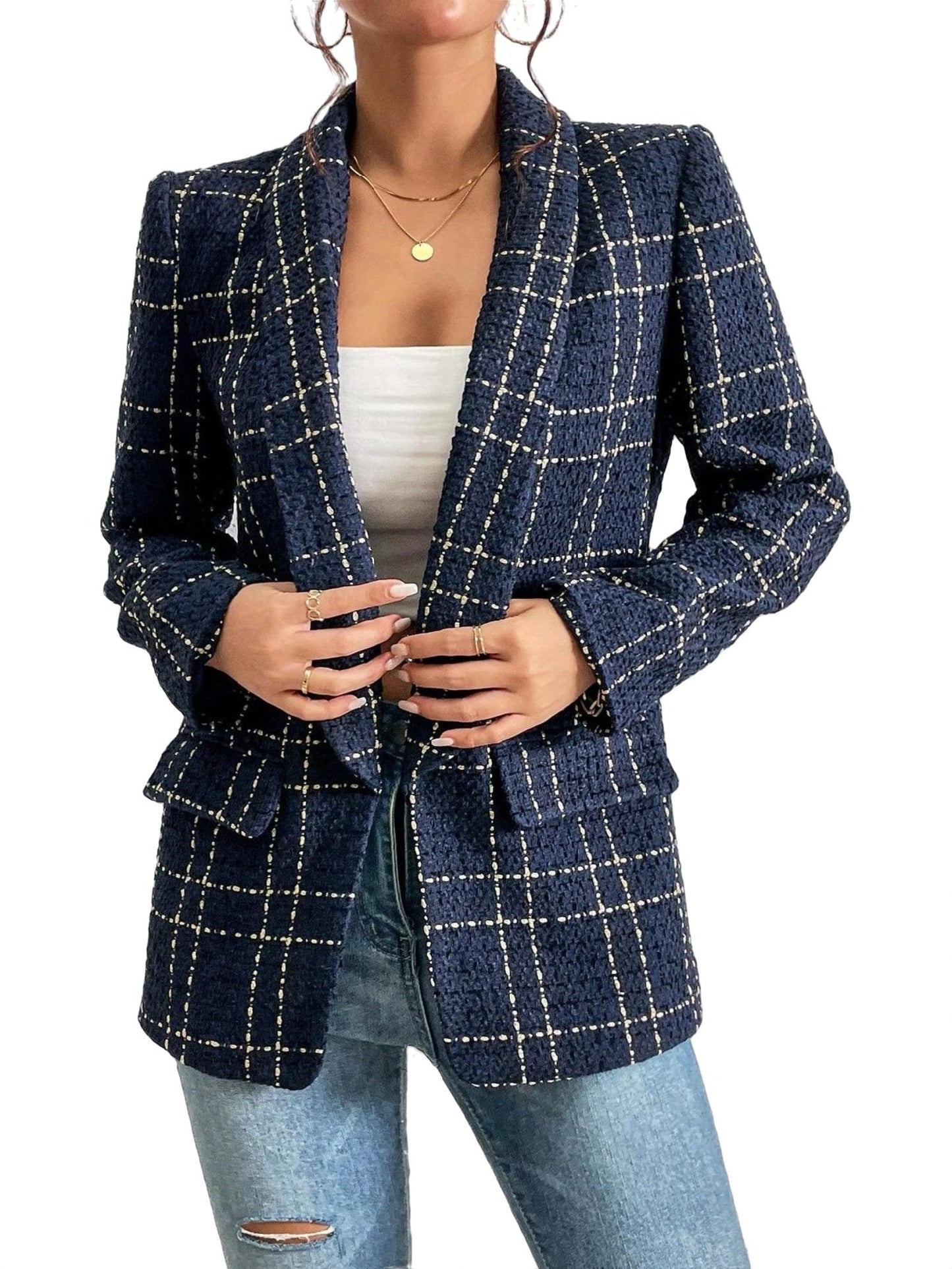 LD Clara - Geruite blazer