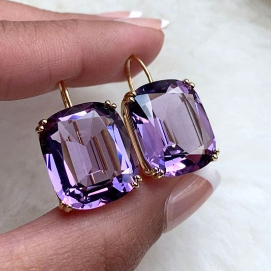 Zirconia Violet Earrings