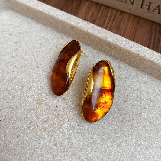 Amber Earrings