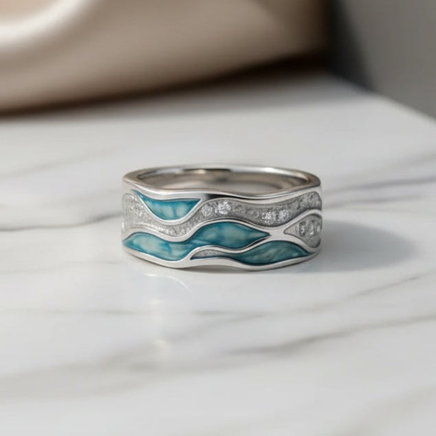 Prachtige Zilveren Ring met unieke stijl