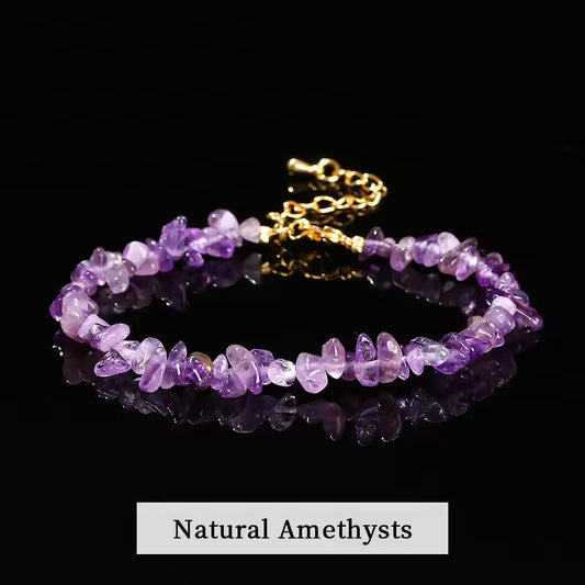 Amethyst Chip Bracelet