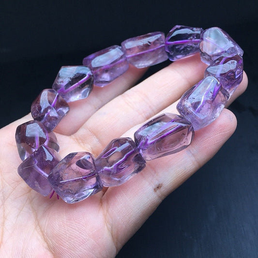 Amethyst Chunk Bracelet