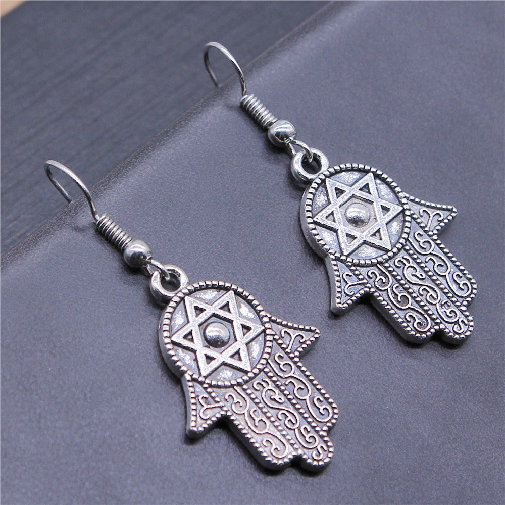 Antique Hamsa Earrings