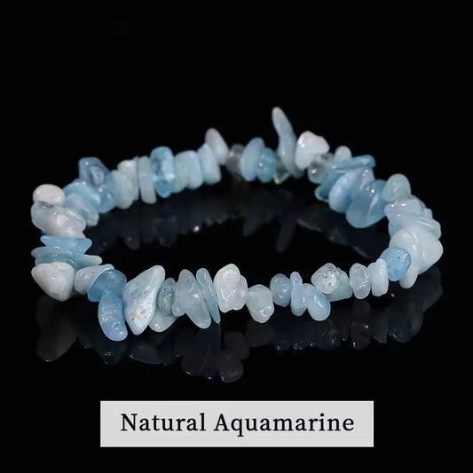 Aquamarine Chip Bracelet