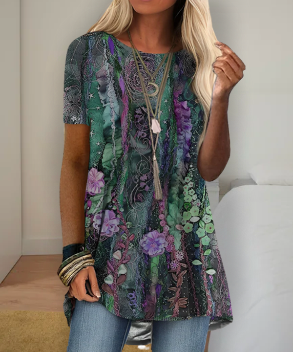 LD | Boho-geïnspireerd shirt met print