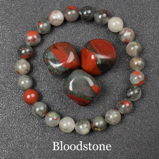 Bloodstone Beaded Bracelet