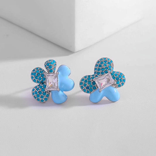 Blue Turquoise Earrings