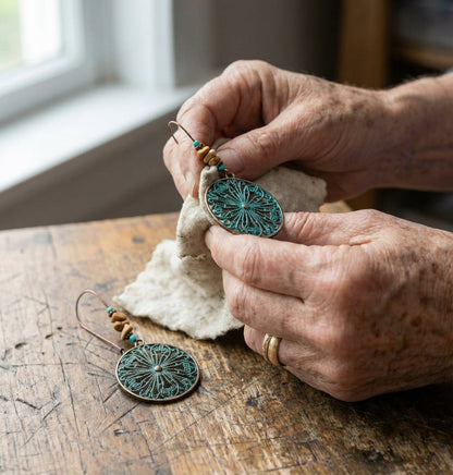 Bohemia Flower Hollow Drop Earrings