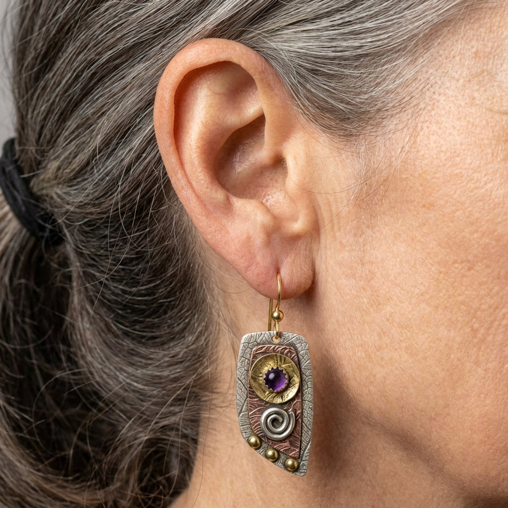 Amethyst Drop Earrings