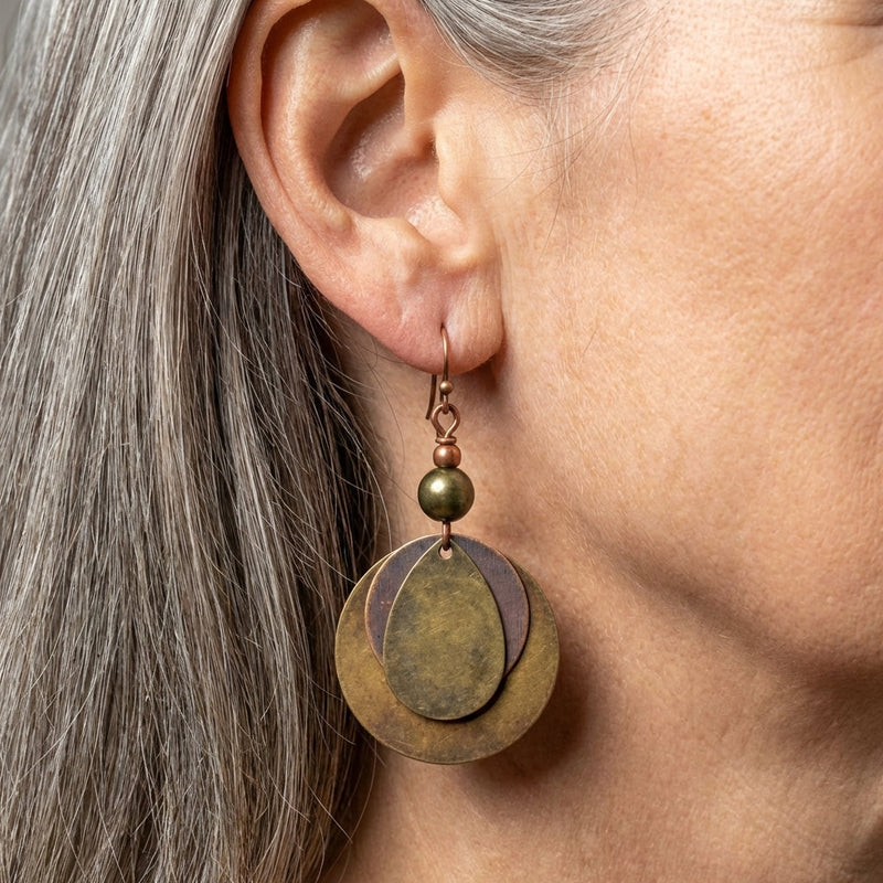 Bronze Dangle Earrings