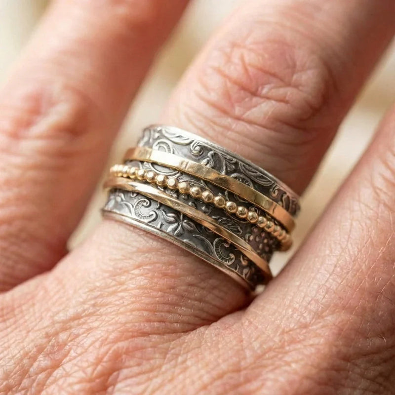 Bohemian Ornate Silver Ring