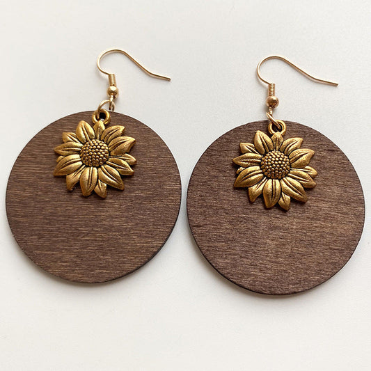 Bohemian Sunflower Earrings