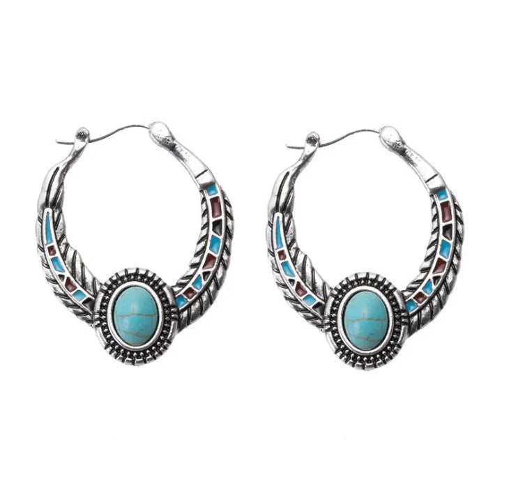 Bohemian Turquoise Earrings
