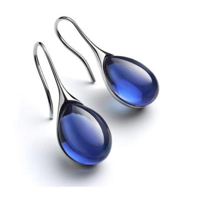 Crystal Drop Earrings In Gold And Silver