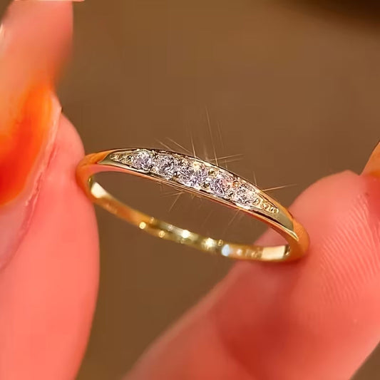 Zirconia Eye Gold Ring