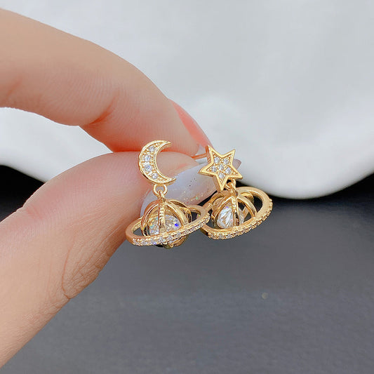 Celestial Moon Star Earrings
