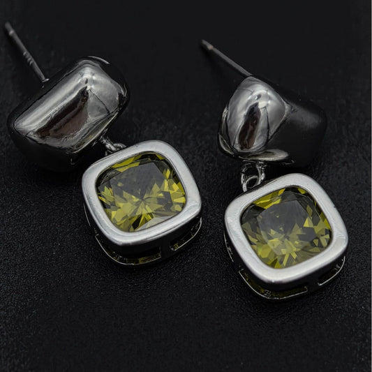 Citrine Cushion Earrings
