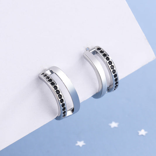 Classic Black Diamond Earrings