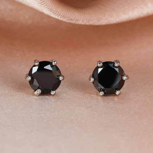 Classic Black Diamond Earrings