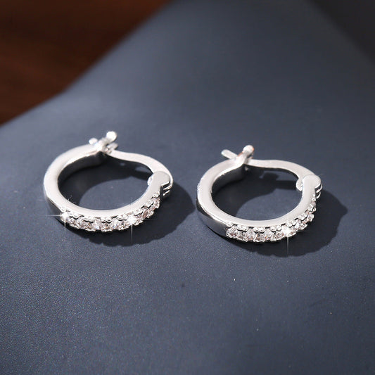 Classic Crystal Hoop Earrings