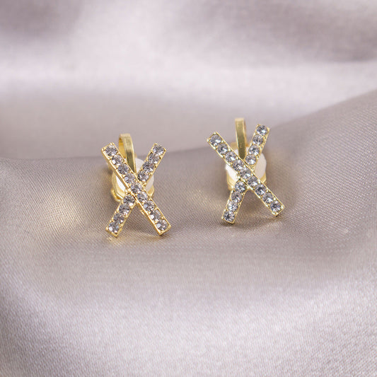 Classic Crystal X Earrings