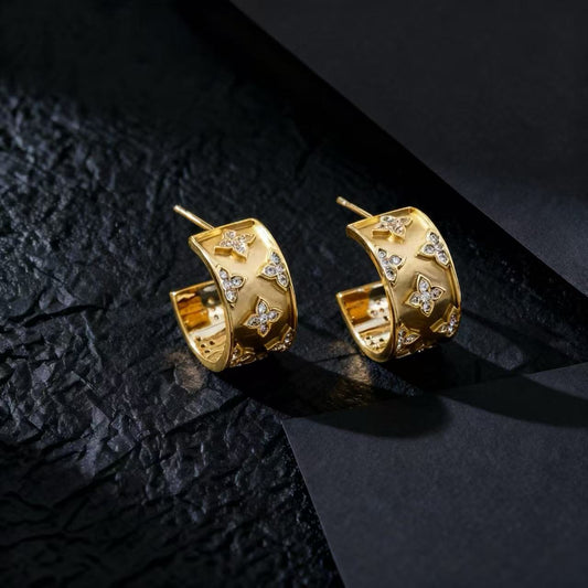 Classic Gold Butterfly Earrings