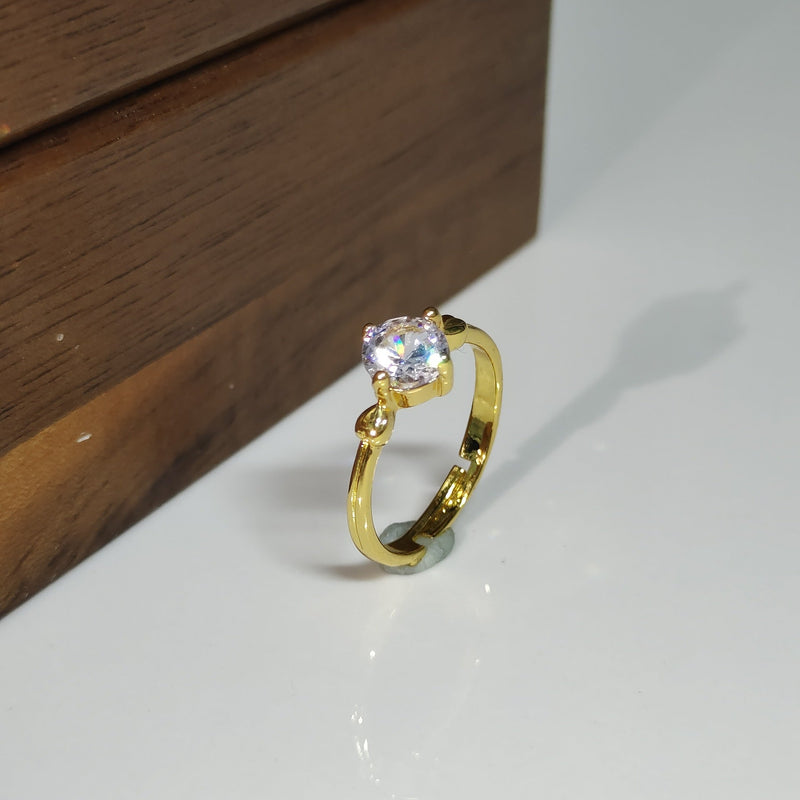 Classic Gold Crystal Ring
