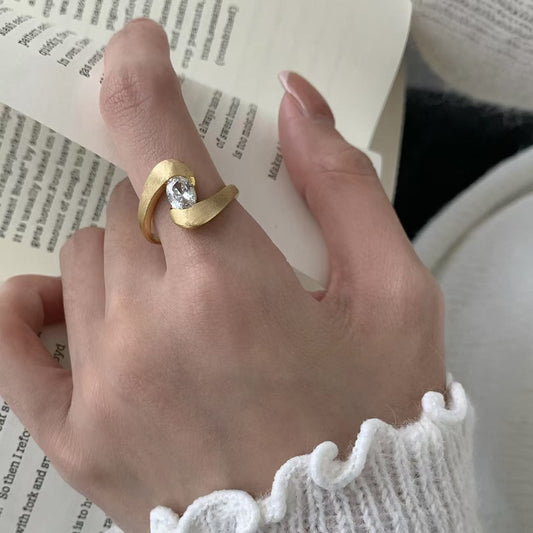 Classic Gold Crystal Ring