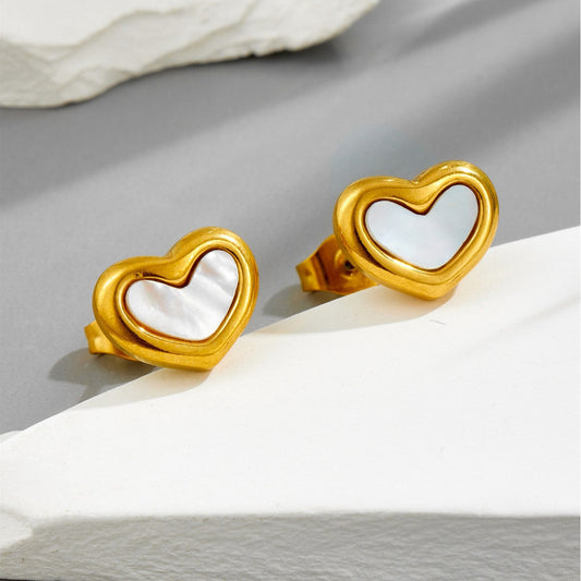 Classic Gold Heart Earrings