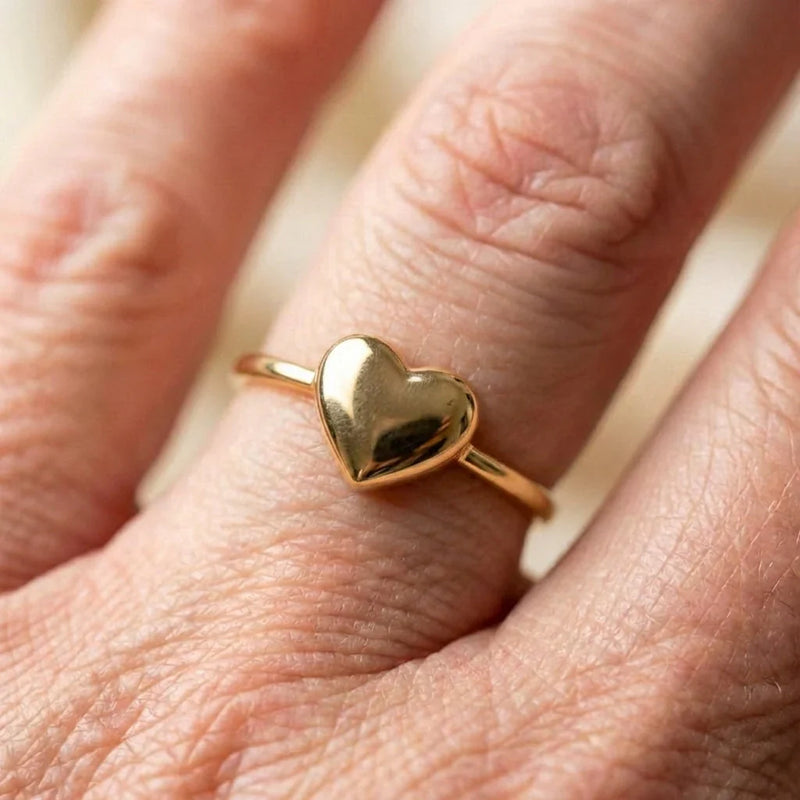 Classic Gold Heart Ring
