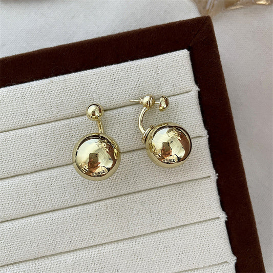 Classic Gold Sphere Earrings
