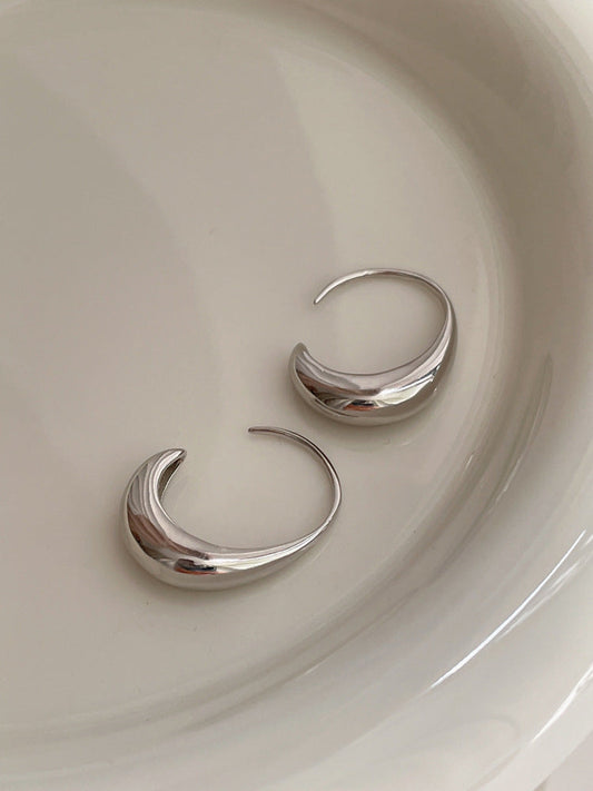 Classic Silver Hoop Earrings