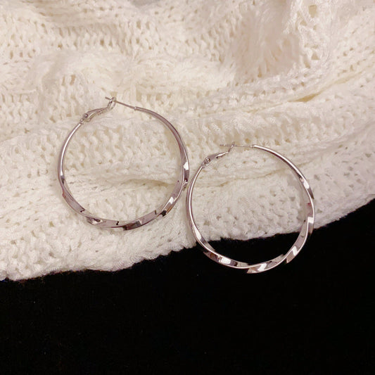 Classic Silver Hoop Earrings