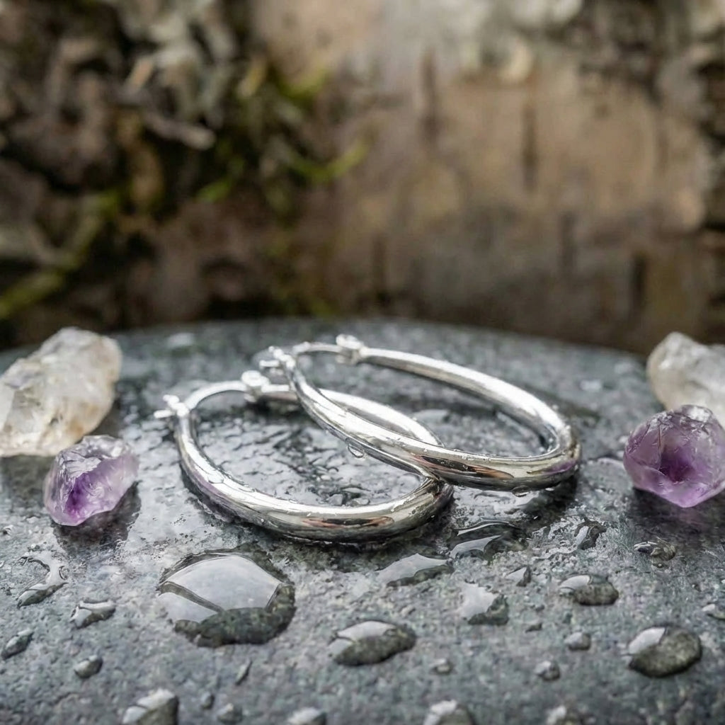 Classic Silver Hoop Earrings