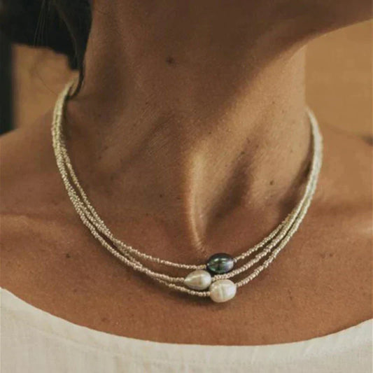 Beautiful Pearl Necklace With Unique Style