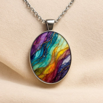 Colorful Abstract Oval