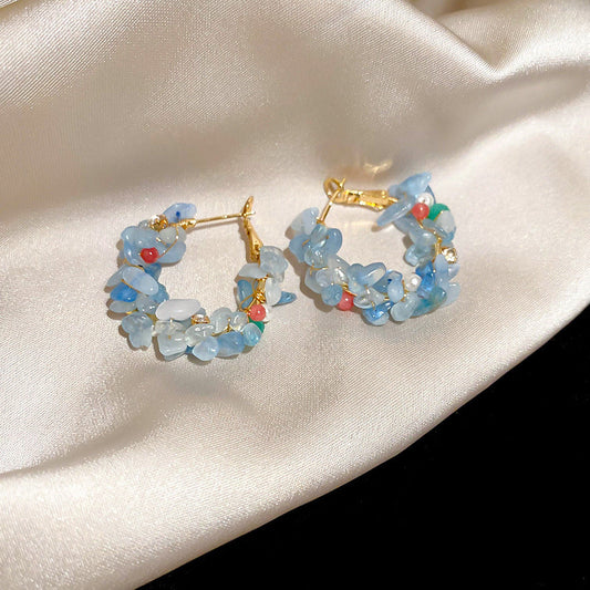 Colorful Aquamarine Earrings