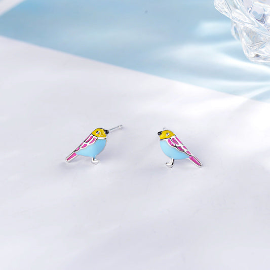 Colorful Bird Earrings