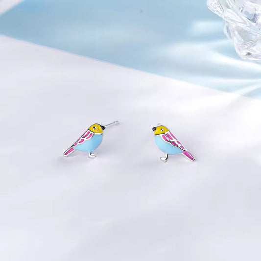 Colorful Bird Earrings