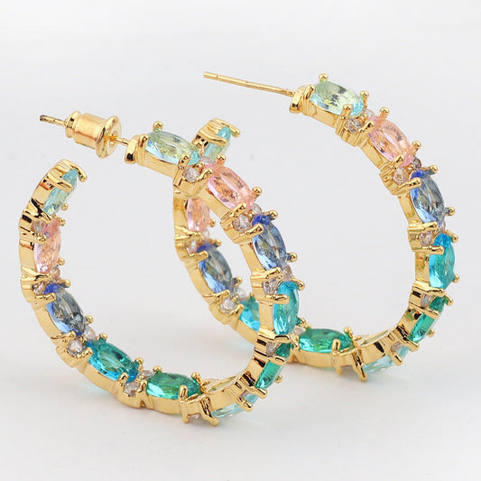 Colorful Crystal Earrings
