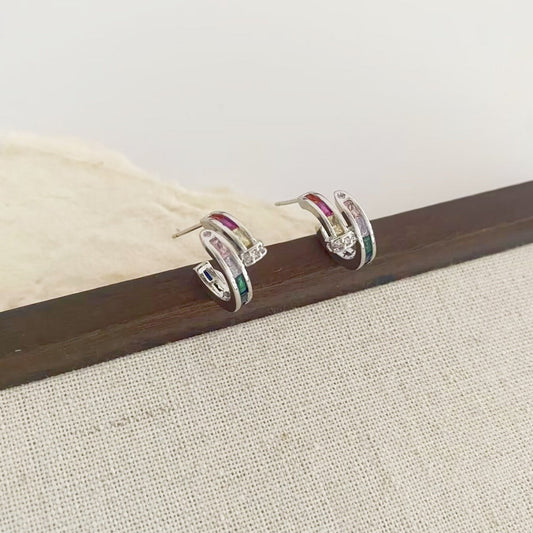 Colorful Crystal Earrings