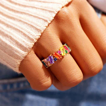 Colorful Crystal Statement Ring