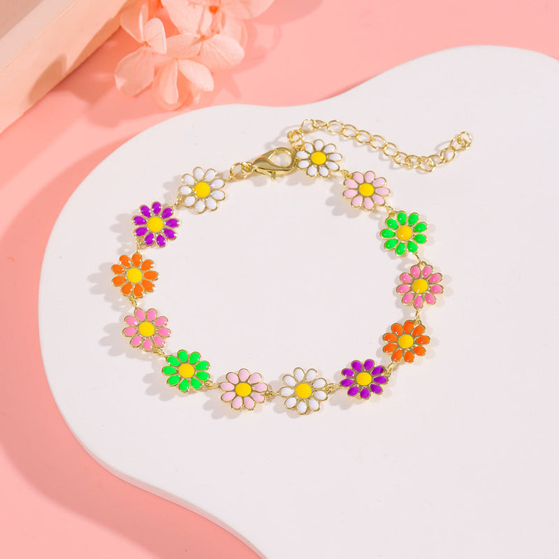 Colorful Daisy Bracelet