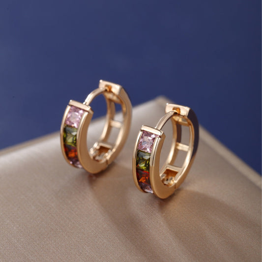 Colorful Gemstone Earrings